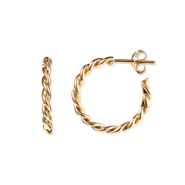 Little Wrapped Hoops Guld från Efva Attling