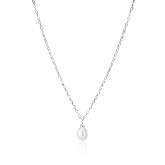 Padua Uno Halsband från Sif Jakobs i silver med en elegant sötvattenpärla som dekoration