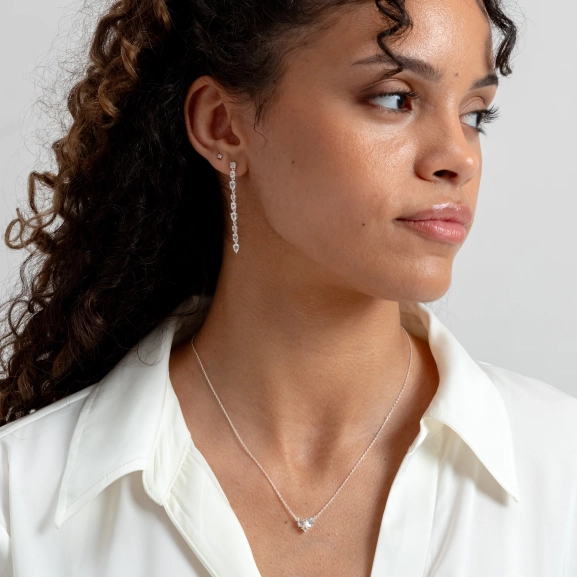 Pam Long Earrings Silver från Syster P