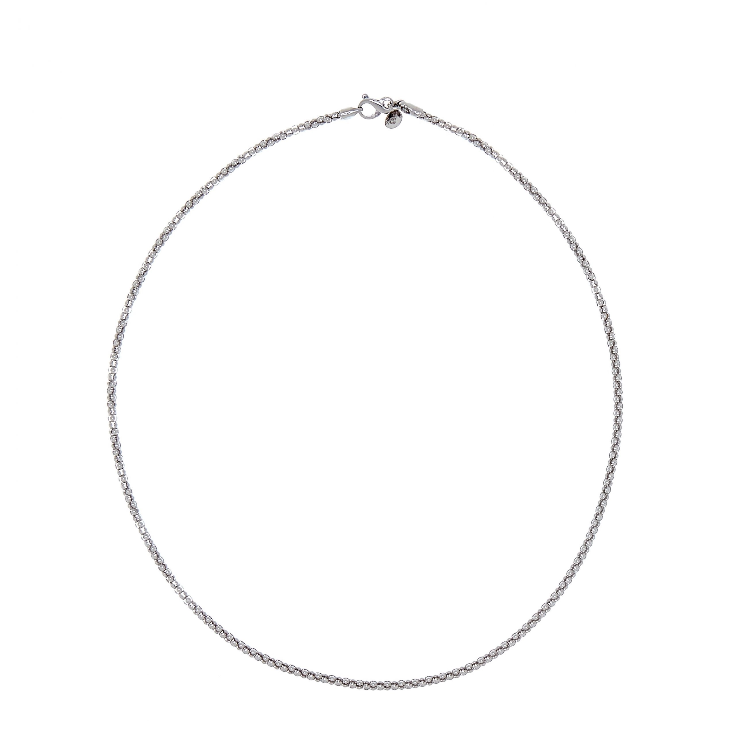 Bear popcorn neck silver 50 cm -CU Jewellery - Snabb frakt & paketinslagning - Nordicspectra.se