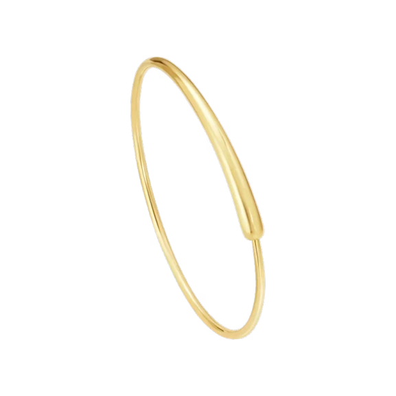 Mercy Closed Bangle aus 18-karätigem Gold mit sanft geschwungenem