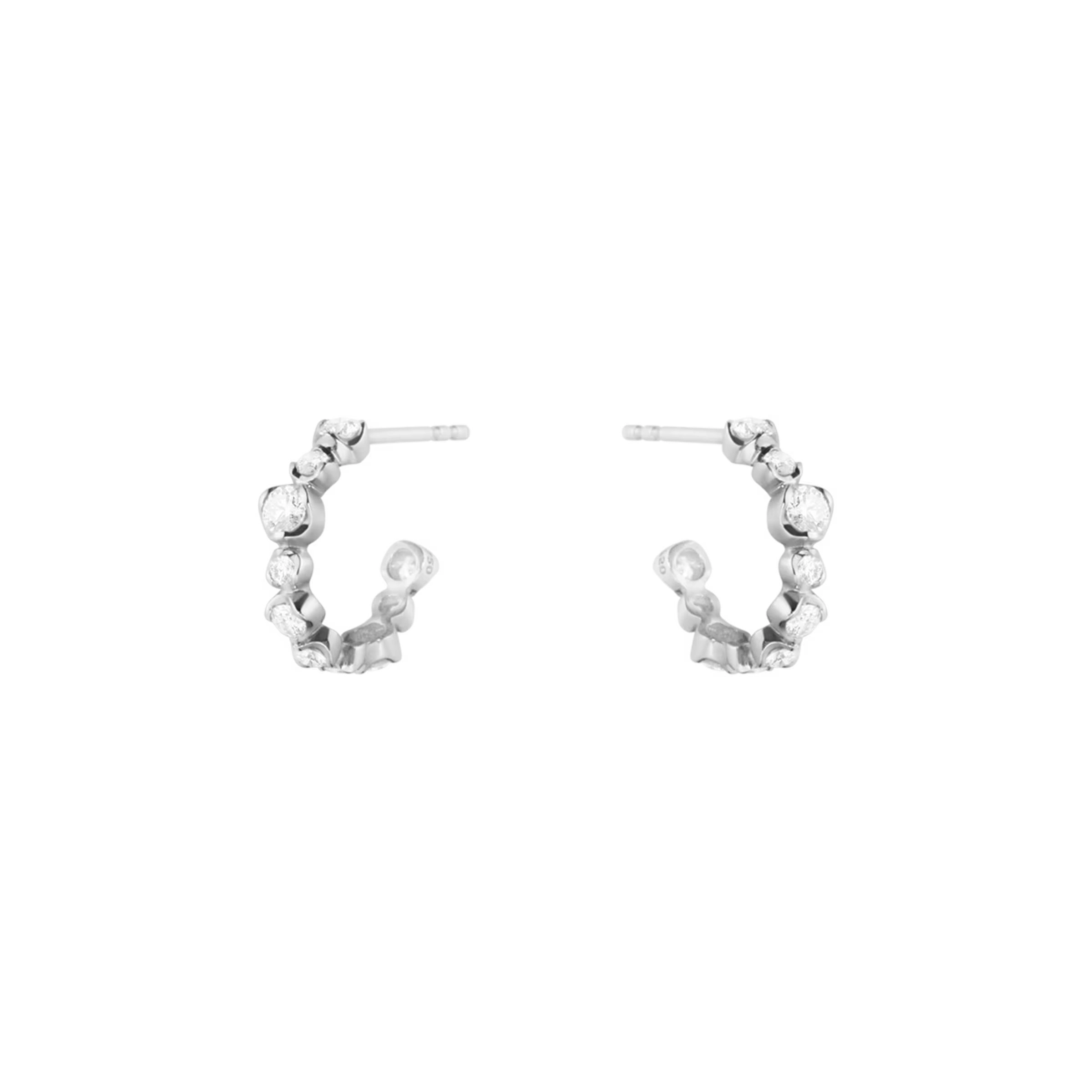 Georg Jensen - Georg Jensen Signature Diamonds 0.72 ct Hoops Vitguld