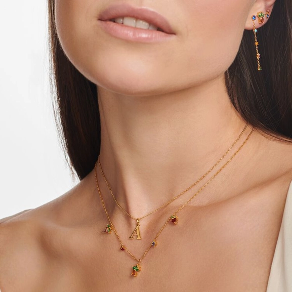 Kette Buchstabe Gold - A von Thomas Sabo, Schneller Versand - Nordicspectra.de