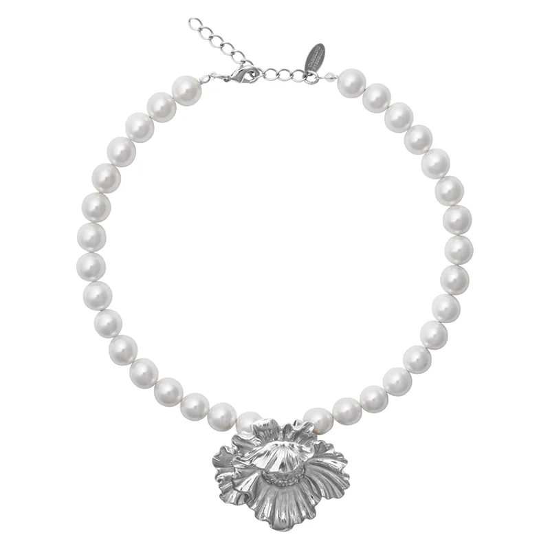 Caroline Svedbom – Bibi Pearl Choker Rhodium Pearl