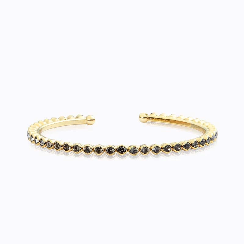 Caroline Svedbom - Siri Bangle Gold Black Diamond