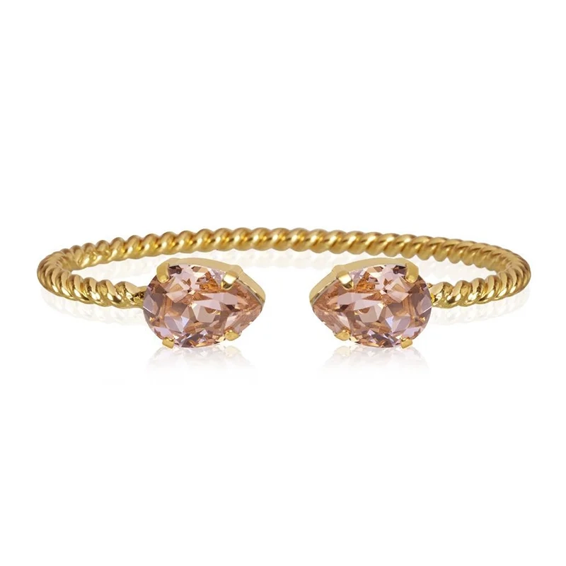 Caroline Svedbom – Mini Drop Bracelet Gold Vintage Rose