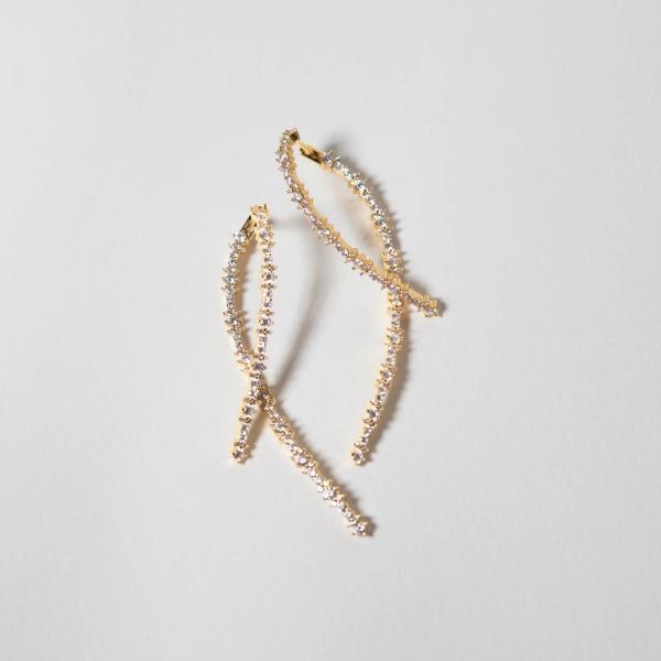 Livigno Lungo Örhängen Guld från Sif Jakobs