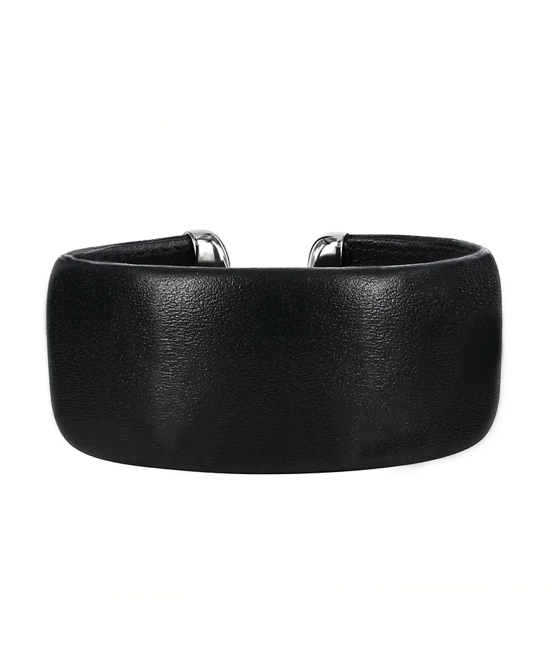 AVA Läder Armband Svart 30 mm - Astrid & Agnes - Nordic Spectra