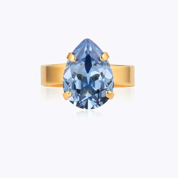 Mini Drop Ring Gold Light Sapphire - Caroline Svedbom - Snabb leverans - Nordic Spectra
