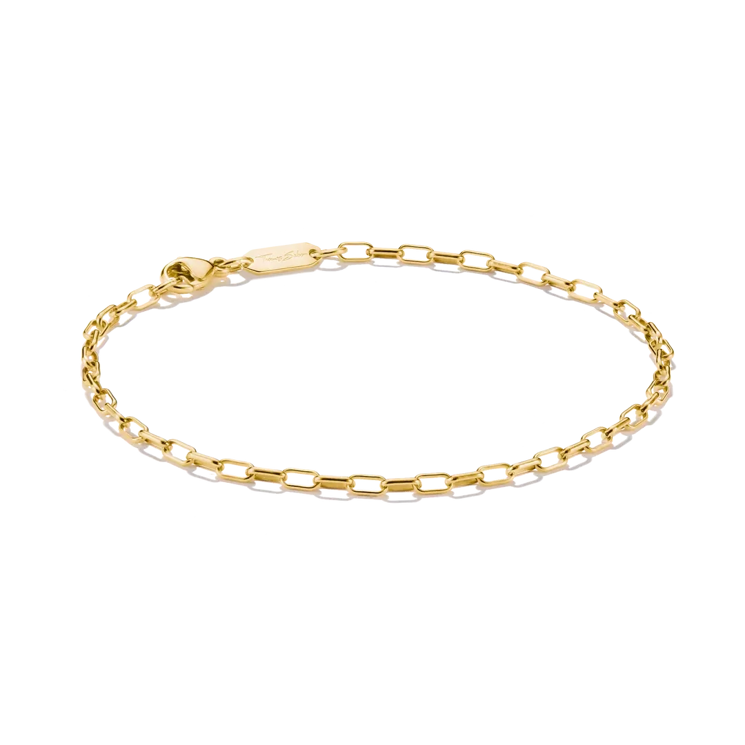 Thomas Sabo - Paperclip Armband Stål Guld