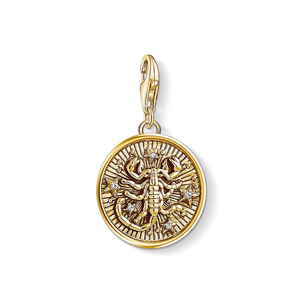 Charm-Anhänger Sternzeichen Skorpion Gold von Thomas Sabo, Schneller Versand - Nordicspectra.de