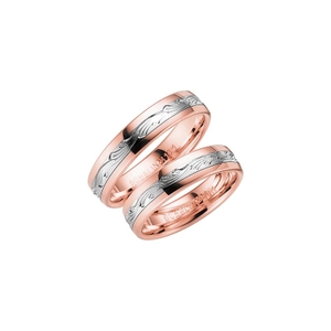 Turin 5 Rose Gold/White Gold - Wedding & engagement rings - Schalins - Scandinavian design - Nordic Spectra