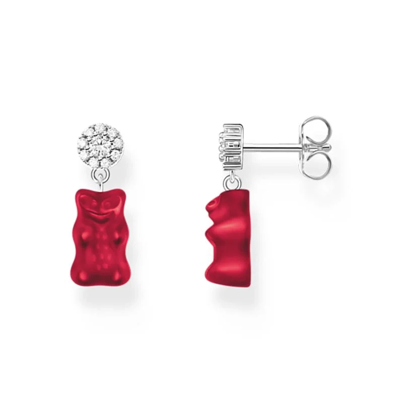 Thomas Sabo - HARIBO Röda Glittrande Stiftörhängen