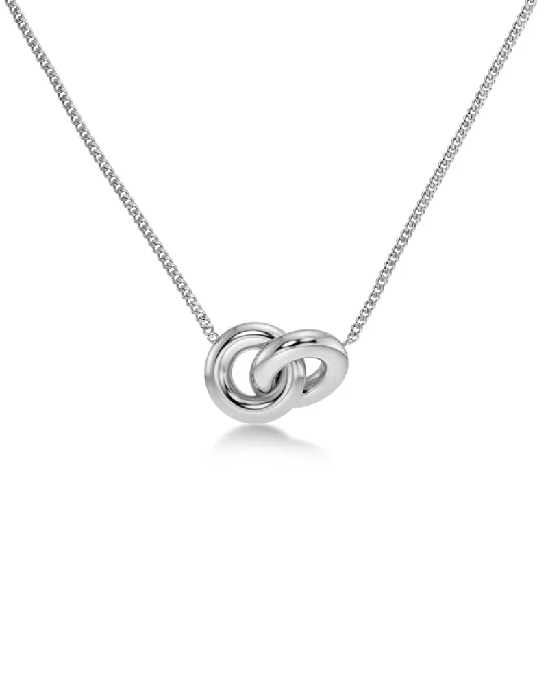 Chunky Eternal Necklace i rostfritt stål med justerbar längd 42-45 cm