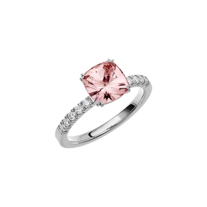 Fairytale 6 Morganite White Gold - Wedding & engagement rings - Schalins - Scandinavian design - Nordic Spectra