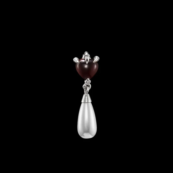 Claw Drop Earring Red Garnet - Maria Nilsdotter - 1-2 dagars leverans - Nordic Spectra