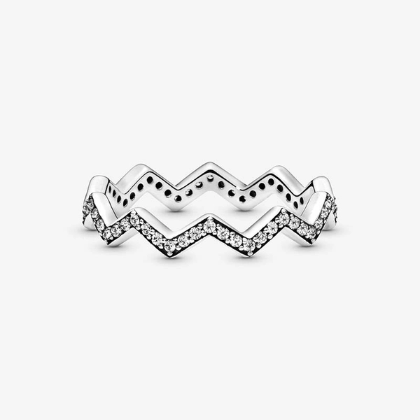 Schimmernder Zickzack Ring von PANDORA, Schneller Versand - Nordicspectra.de