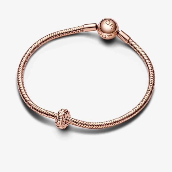 Pärlad Clipberlock Rosé - PANDORA - Snabb leverans & paketinslagning - Nordic Spectra