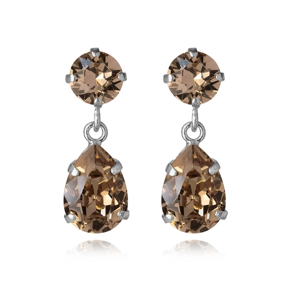 Mini Drop Earrings Rhodium Greige - Caroline Svedbom - Nopea toimitus ja lahjapakkaus - Nordic Spectra