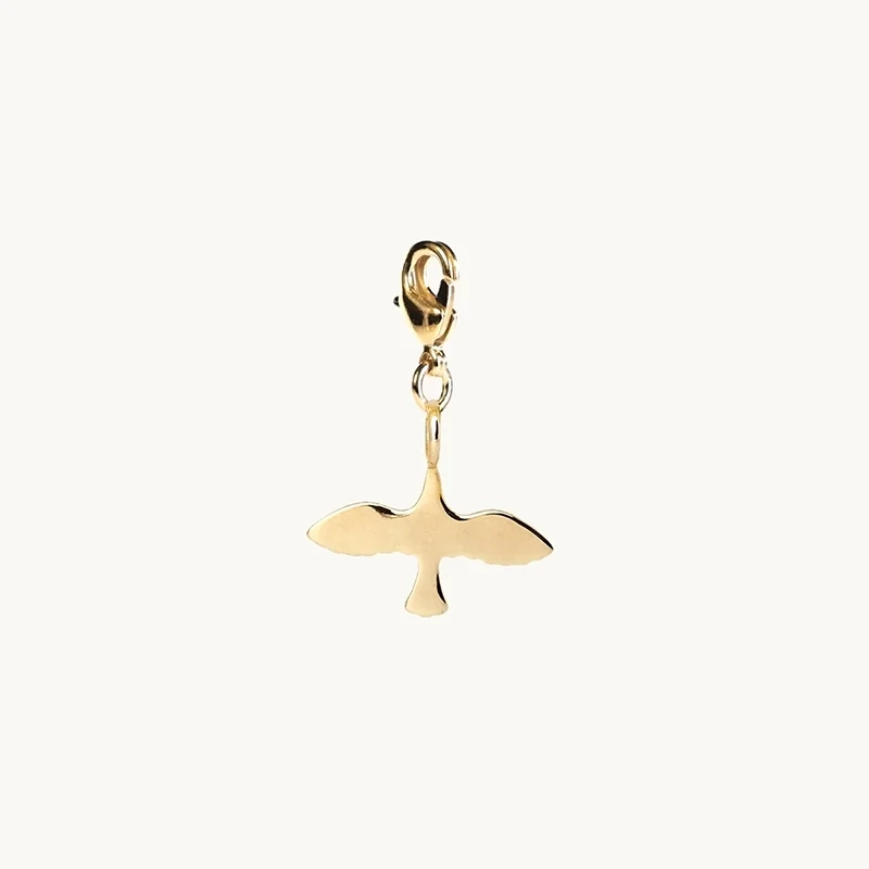 Mini Dove Charm Gold