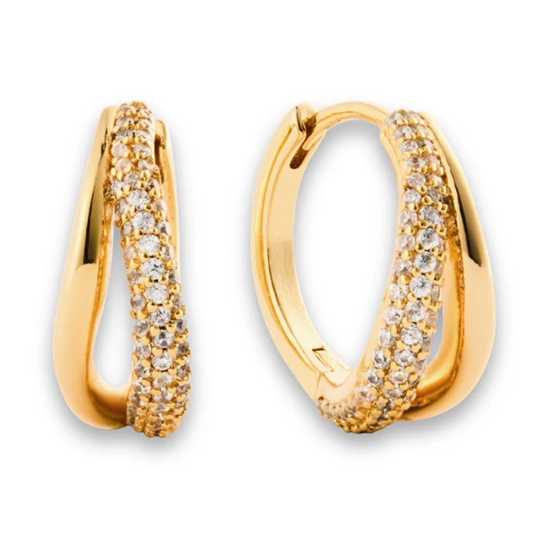 All Set Hoops Örhängen Guld – chunky