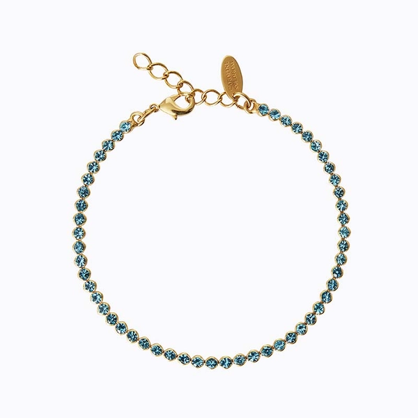 Siri Bracelet Gold Light Turquoise - Caroline Svedbom - Snabb leverans - Nordic Spectra