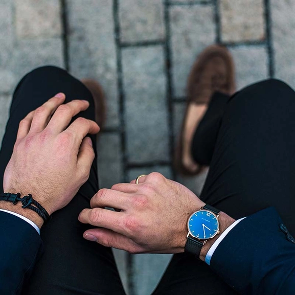 Nylon Phrep Armband Svart/Svart - Paul Hewitt armband - Snabb frakt & paketinslagning - Nordicspectra.se