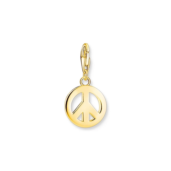Charm-hängsmycke Peace med färgade Stenar Guld - Thomas Sabo berlock - Snabb frakt & paketinslagning - Nordicspectra.se