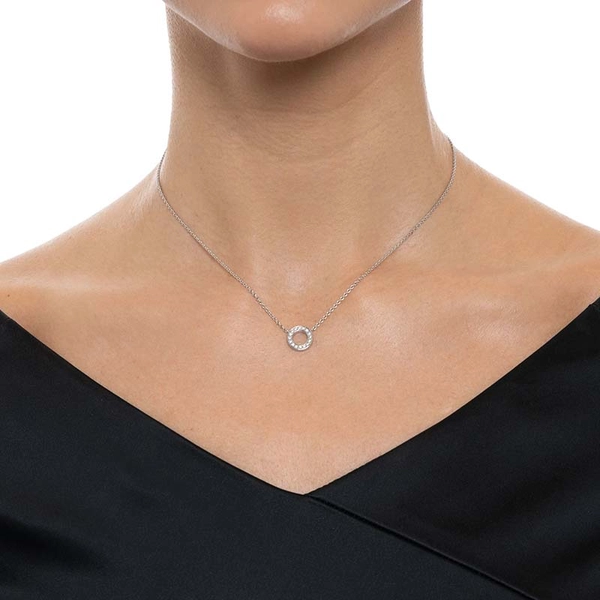 Circle Of Love Necklace White Gold - Efva Attling ringar - Snabb frakt & paketinslagning - Nordicspectra.se