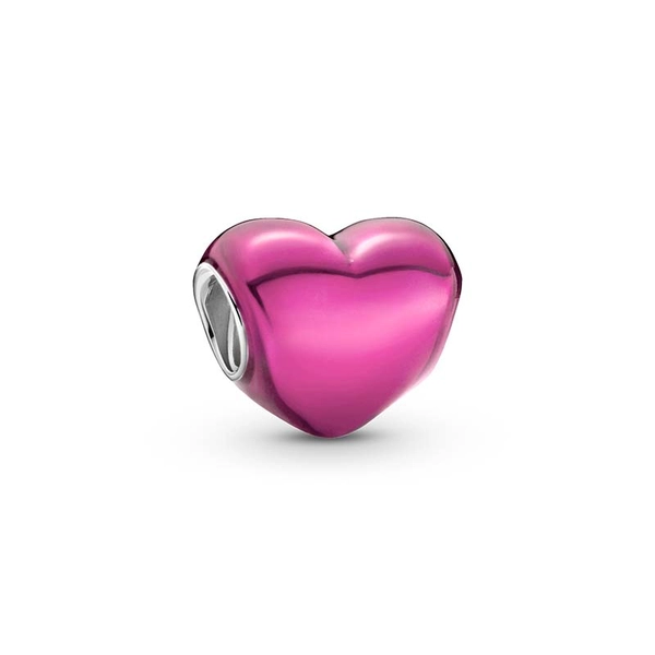 Metallisk Rosa Hjärtberlock - PANDORA - Snabb frakt & paketinslagning - Nordicspectra.se