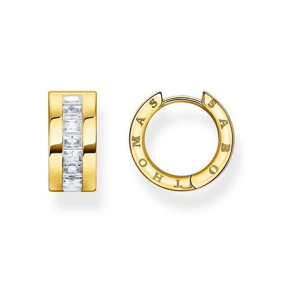 Creolen Weiße Steine Pavé Gold von Thomas Sabo, Schneller Versand - Nordicspectra.de