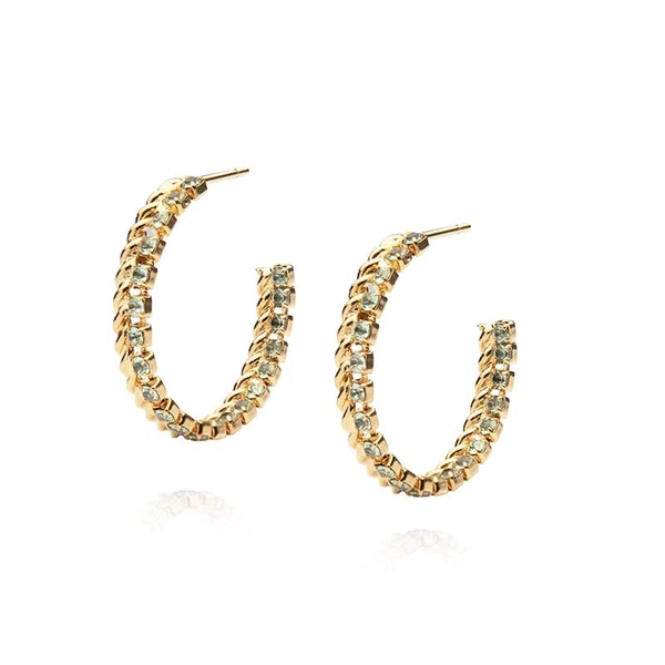 Kaia Earring Gold Chrysolite - Caroline Svedbom - Nopea toimitus ja lahjapakkaus - Nordic Spectra