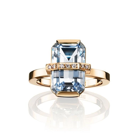 Little Bend Over Aquamarine Gold - Efva Attling ringar - Snabb frakt & paketinslagning - Nordicspectra.se