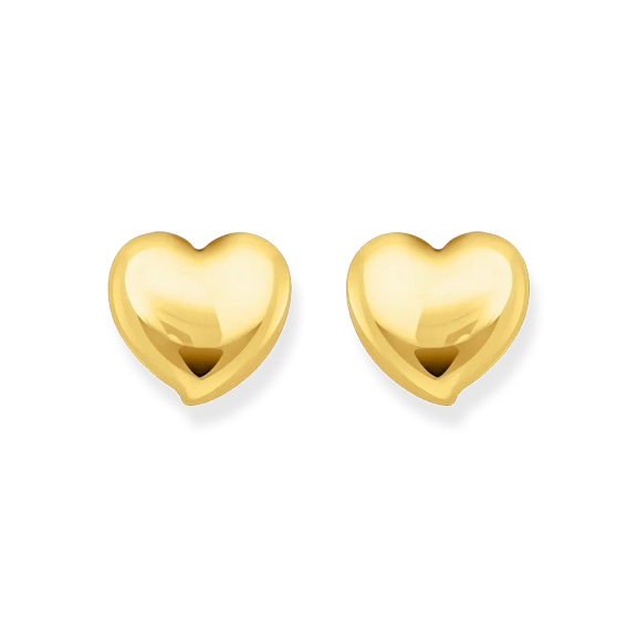 Hjärtformade Stiftörhängen Guld - Thomas Sabo - Snabb leverans & paketinslagning - Nordic Spectra