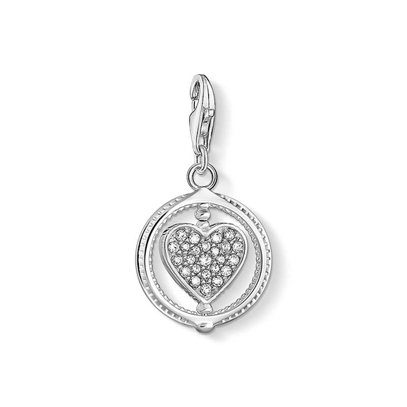 Charm-Anhänger Herz Pavé silber von Thomas Sabo, Schneller Versand - Nordicspectra.de