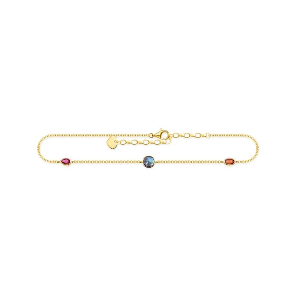 Ankellänk Färgstenar Guld - Thomas Sabo ankellänk - Snabb frakt & paketinslagning - Nordicspectra.se