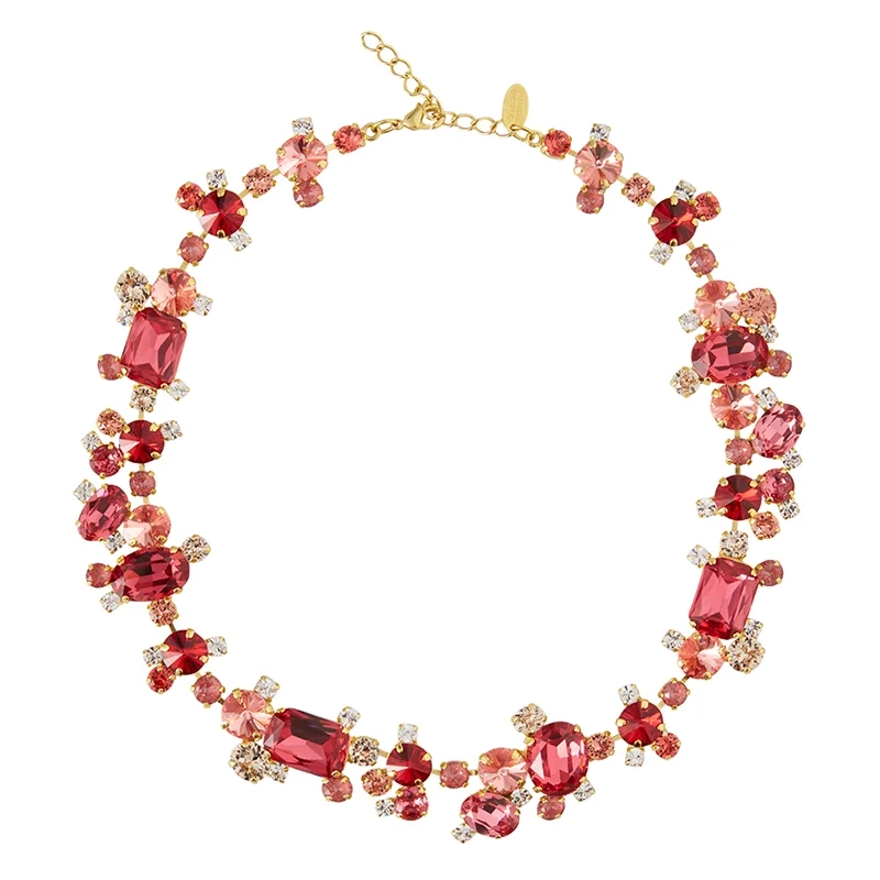 Caroline Svedbom - Noora Necklace Gold Mulberry Red Combo