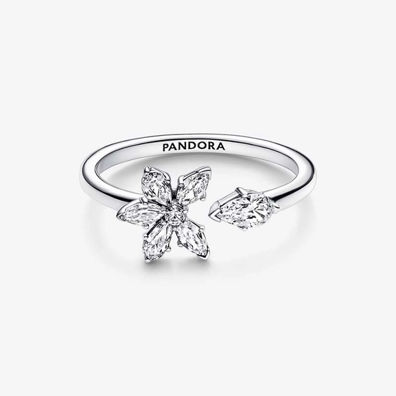 Glittrande Naturinspirerad Ring med Stenar - PANDORA - Snabb frakt & paketinslagning - Nordic Spectra