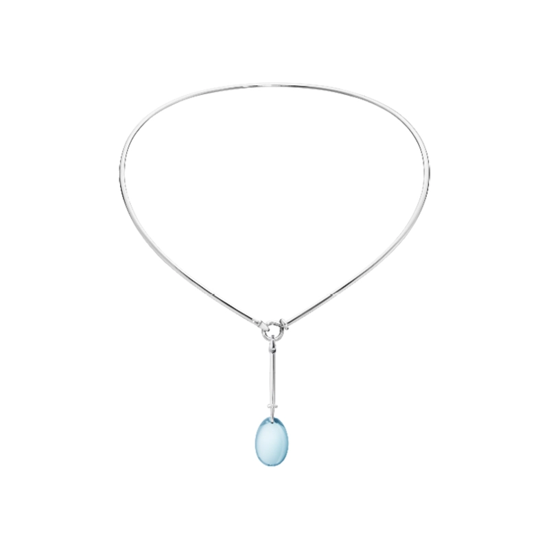 Georg Jensen - Dew Drop Halsring med Hängsmycke Topas