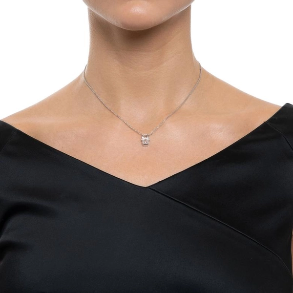 Little Bend Over Necklace - Crystal Quartz White Gold - Efva Attling - Suuri valikoima & ilmainen lahjapaketointi - Nordicspectra.fi