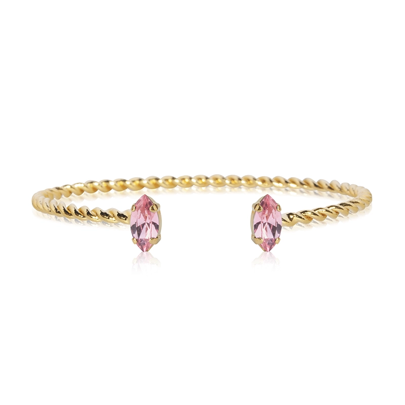 Caroline Svedbom - Petite Navette Bracelet Gold Light Rose