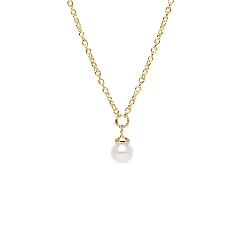 Drakenberg Sj&ouml;lin - Petite Pearl Single Necklace Gold