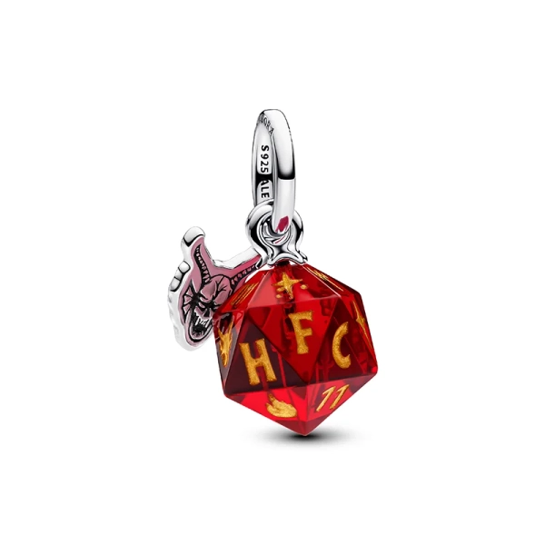 Stranger Things Hellfire Club Würfel Charm-Anhänger - PANDORA - Nordic Spectra