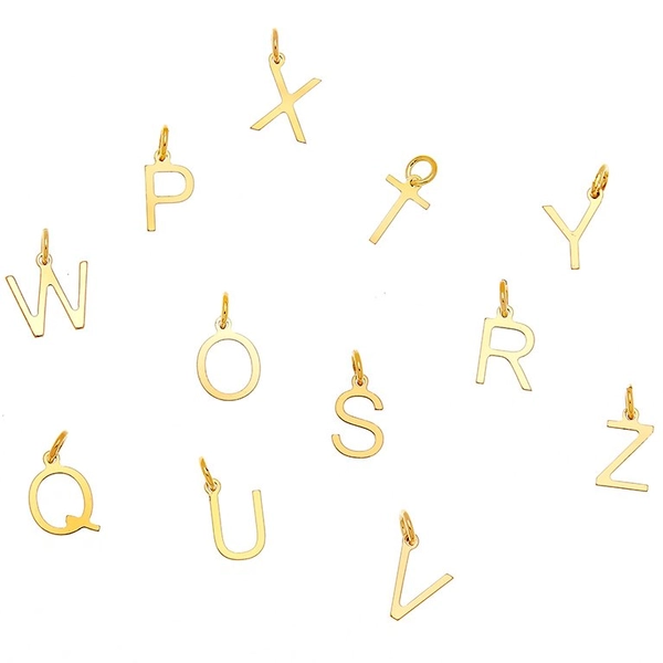 Letters A-Z Gold -CU Jewellery - Snabb frakt & paketinslagning - Nordicspectra.se