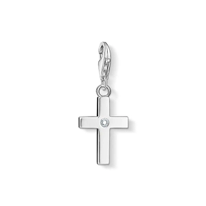 Charm-Anhänger Kreuz mit Stein Silber von Thomas Sabo, Schneller Versand - Nordicspectra.de