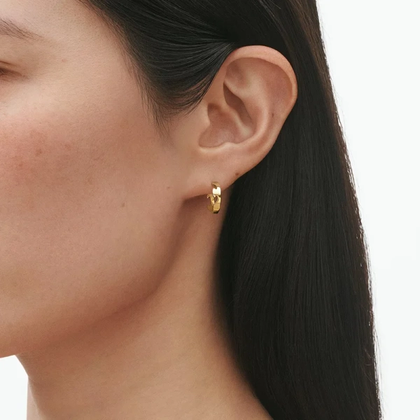 Fusion Små Hoops Guld i 18K