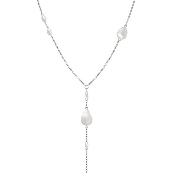 Ocean Y Necklace Steel - Edblad - Snabb frakt & paketinslagning - Nordic Spectra