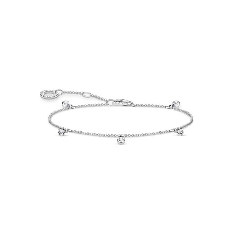Thomas Sabo - Armband med Vita Stenar
