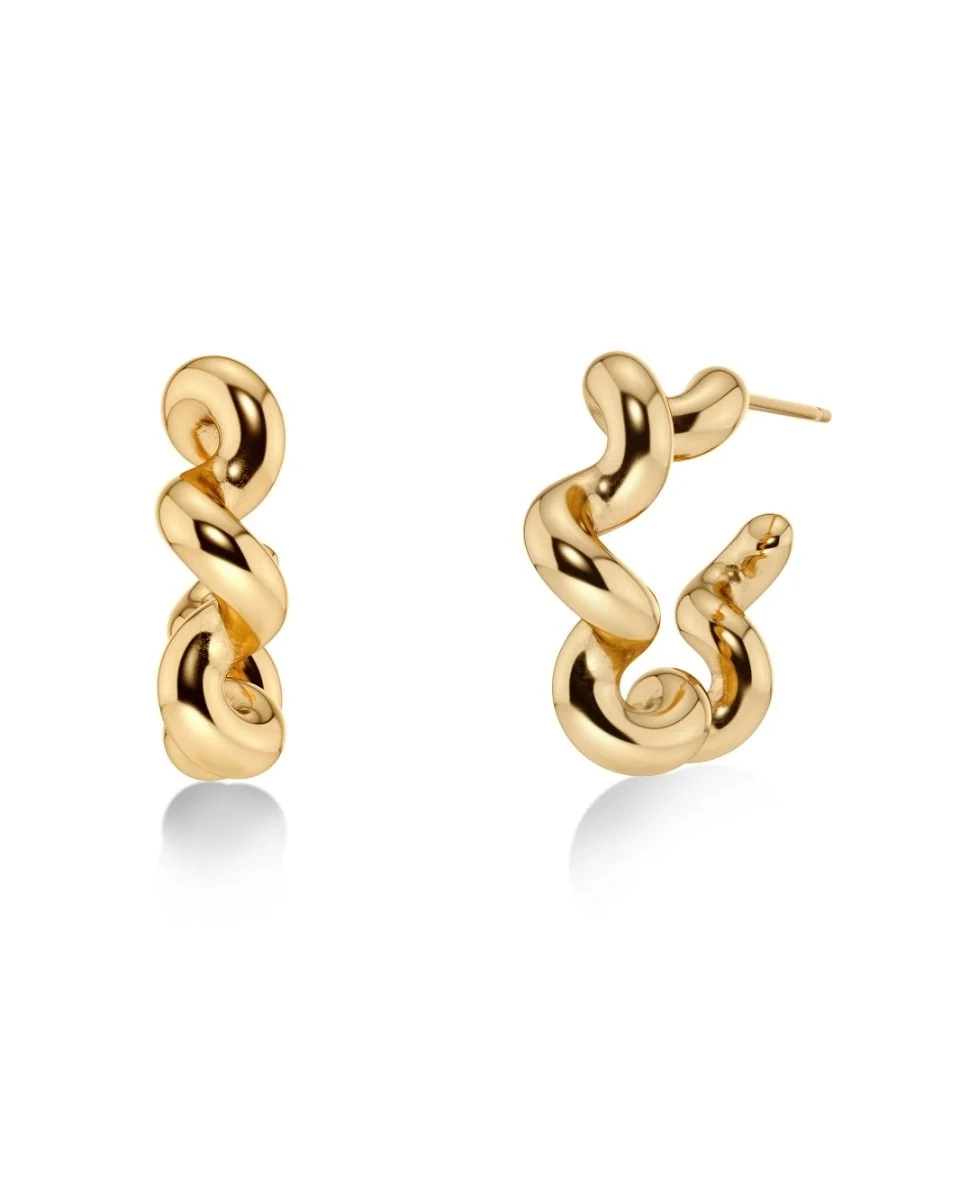 Edblad - Spiral Hoops L Gold