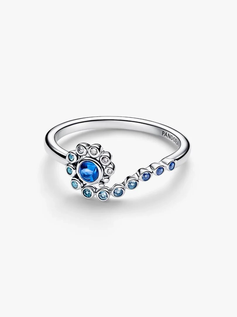 Disney Moana Vågformad Ring i silver från Pandora med gnistrande cubic zirconia